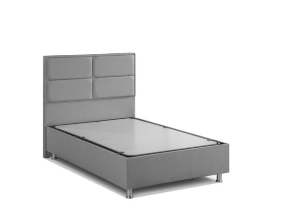 מיטה יחיד 90/190 עם ארגז מצעים TONY בצבע אפור